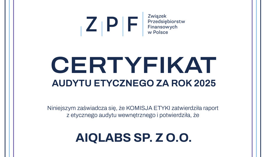 Ethical audit certificate for 2025